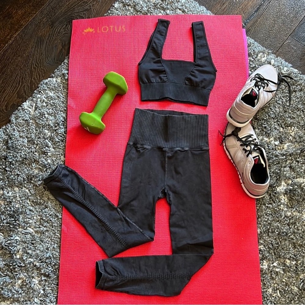 Free People Movement Good Karma 2 pc Bra & Legging Set
